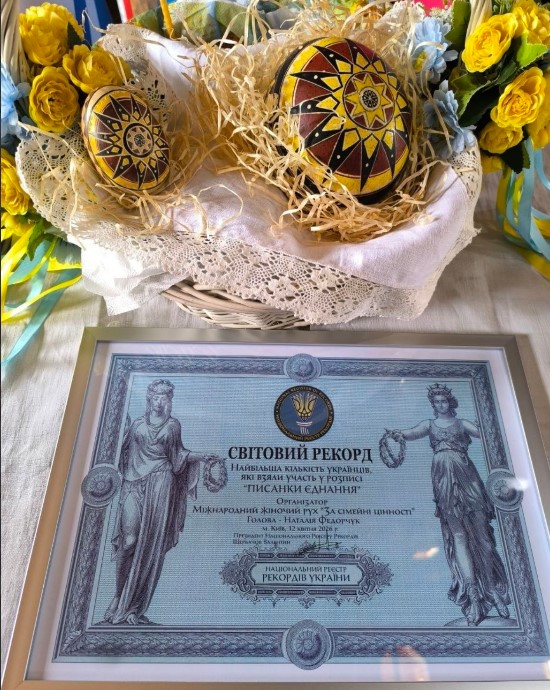 На Великдень у Києві українці встановили світовий рекорд: понад 11 тисяч людей об’єднало створення писанки